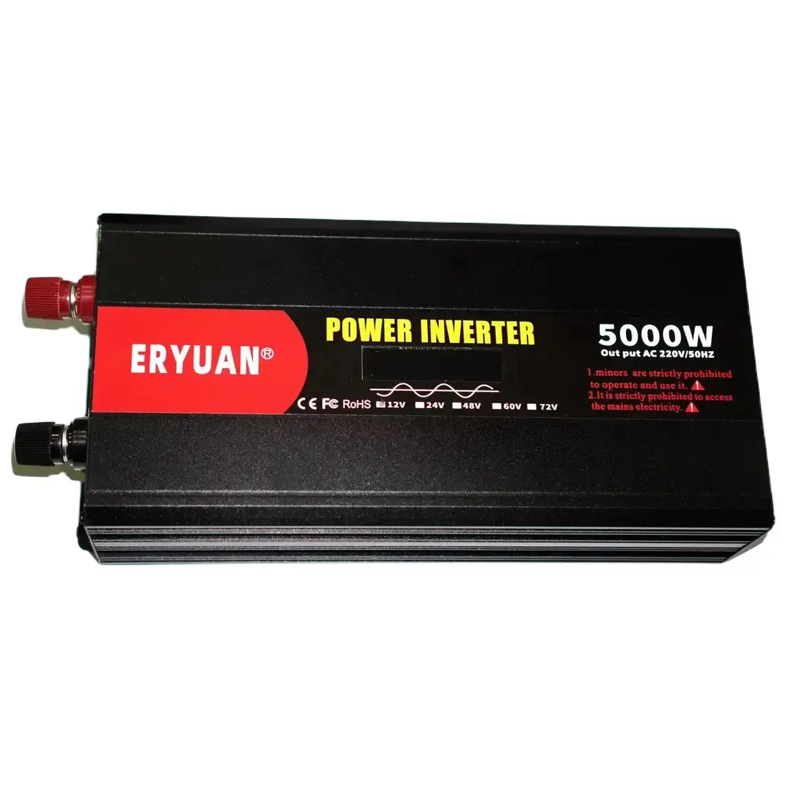 Перетворювач напруги Eryuan 5000W / Інвертор із чистою синусоїдою 12В–220В