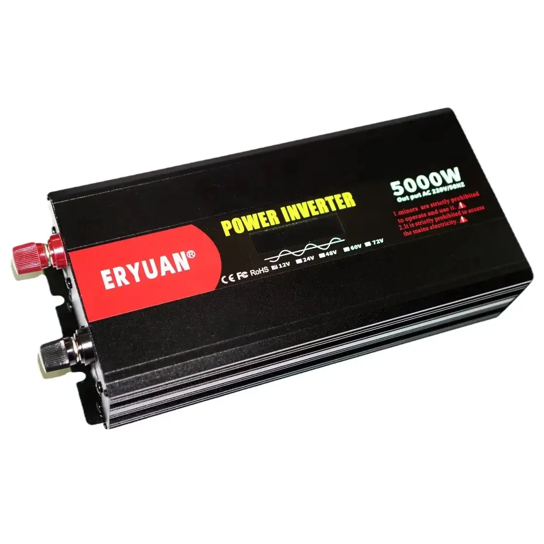 Перетворювач напруги Eryuan 5000W / Інвертор із чистою синусоїдою 12В–220В