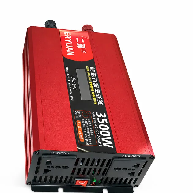 Перетворювач напруги Eryuan 3500W / Інвертор із чистою синусоїдою LCD 12В–220В