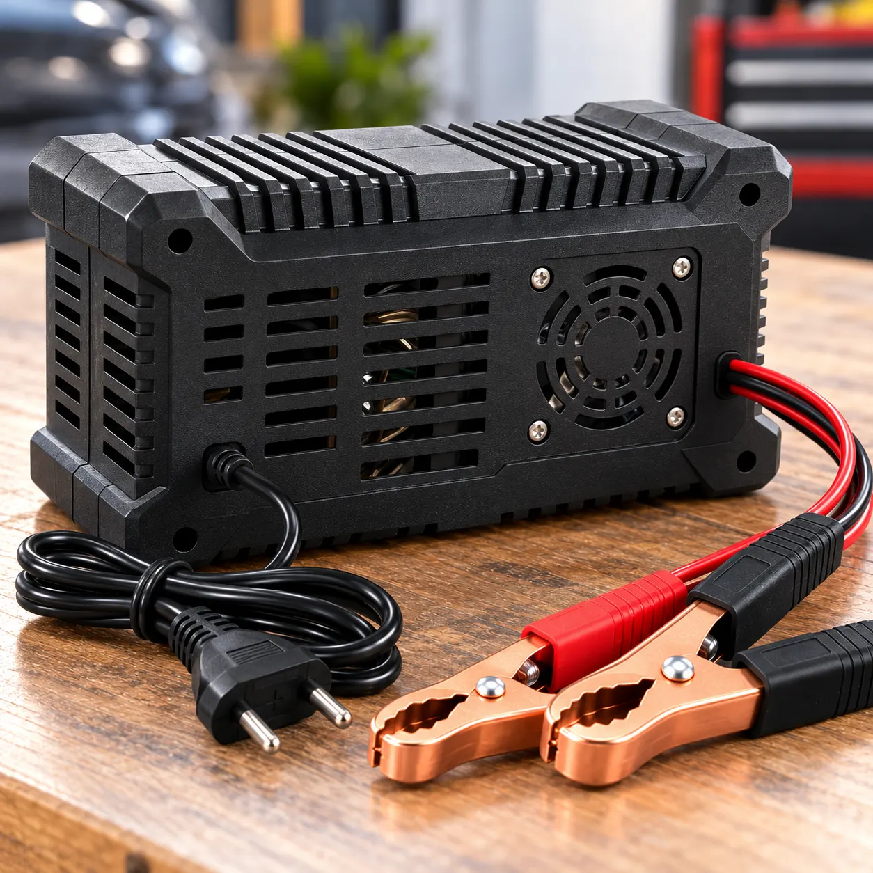 Автомобільний перетворювач напруги YQ-300WF 12/24 В – 220 В, 200 Вт, 3 USB+Type-C з цифровим дисплеєм