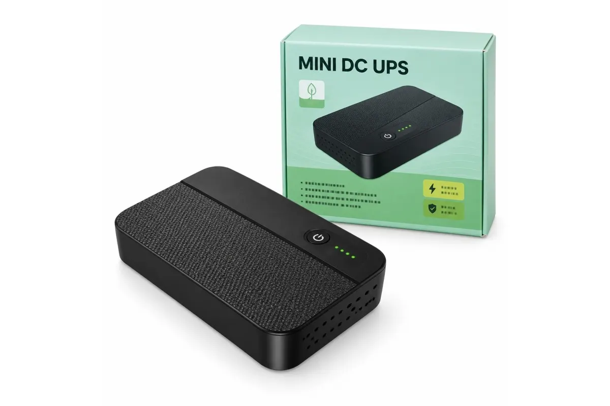 Міні UPS для роутера та відеокамер DCY-1018P / Безперебійник 10400 мАг, 5V/9V/12V, USB, POE
